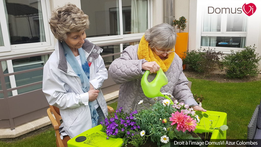 Atelier de jardinage au printemps 2019 DomusVi Azur Colombes